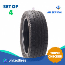 Set Of 4 Used 24550r20 Goodyear Reliant All-season 102v - 7.5-9.532 1a1db