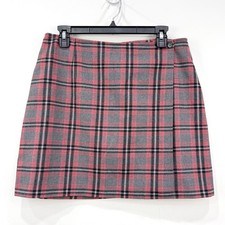 VTG Y2K The Limited Wool Skirt Womens 12 Plaid Preppy Academia Made In Italy