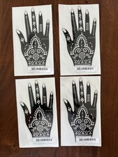 4 Henna Hand Stencils