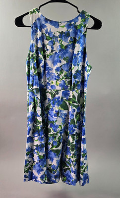 Milly for Design Nation Dress Size 8 Multicolor Floral Print Back Zip Fit/Flare