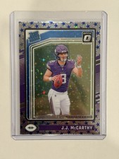 2024 Panini Donruss Optic Rated Rookie J.J. McCarthy Stars Prizm (RC) Vikings SP
