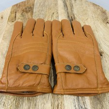 Riparo Men's Genuine Leather Winter Insulated Gloves with Fleece Lining Camel LG