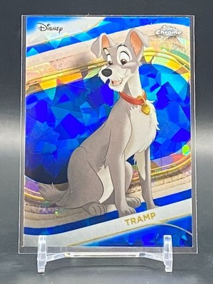 2025 Topps Chrome Disney Sapphire Tramp #71 Sapphire Refractor Lady & The Tramp