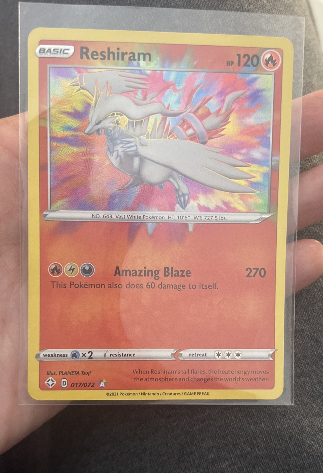 Reshiram 017/072 Shining Fates Holo