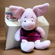 Disney Store Piglet 8 Inch Mini Bean Bag Plush Winnie the Pooh with Tags