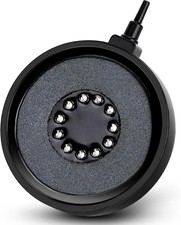 Aquarium Air Bubble Light LED Fish Tank Bubbler Stone Disk W/ 11 Super Bright