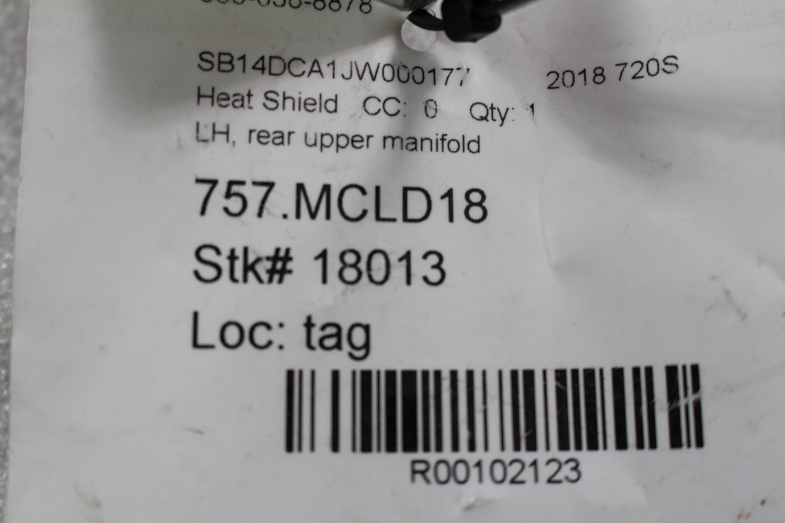 McLaren 720S REAR+LEFT+UPPER Exhaust heat shield