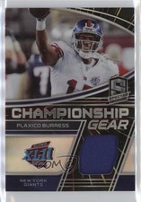2022 Panini Spectra Championship Gear Hyper Prizm 19/75 Plaxico Burress bn5
