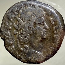 Emperor Nero Alexandria Egypt Mint Genuine Roman Tetradrachm 54AD-68AD 22mm Bi