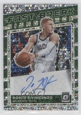 2020-21 Panini Donruss Optic Fast Break Signatures Donte DiVincenzo Auto 11n6