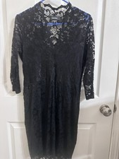 Goth, y2k, Dark Fairy Sexy Black Lace Sheath Dress Knee Length V-Neck