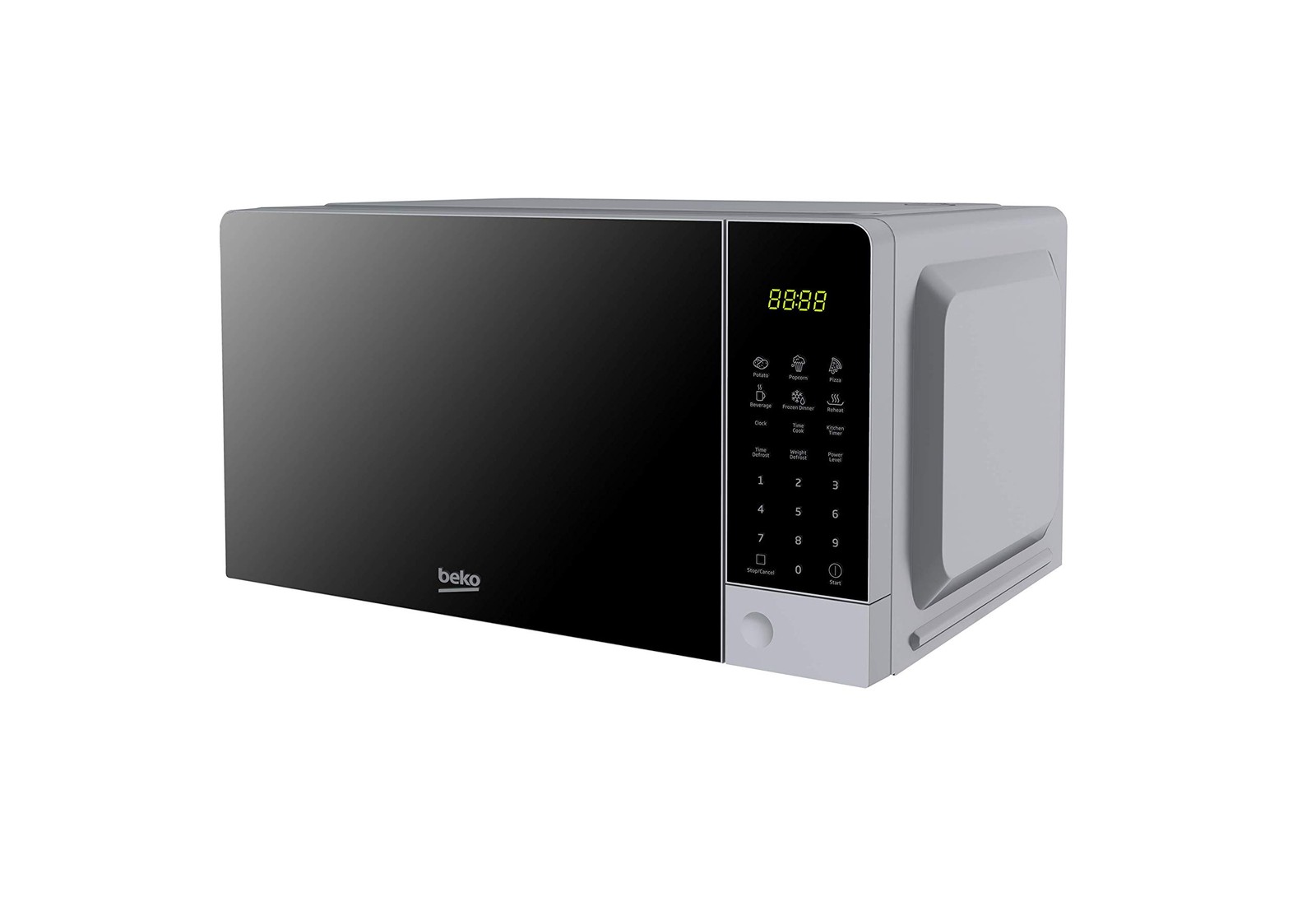 Beko MOC201103S - Forno a Microonde, Digitale, 20 L, 700 W, Argento, 45,2 x 32,5