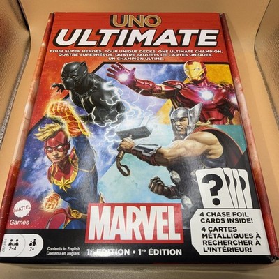 UNO Ultimate - Marvel 1st Edition - Mattel Games - Complete w/ Chase Foil Cards
