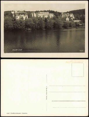 Postcard Babilon Babylon Stadtpartie 1934  b. Pilsen