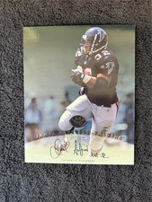 Jamal Anderson Falcons Auto 1997 Leaf Donruss 8x10 Signature Series Photo Card