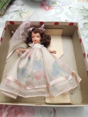 #185 Saturday s  Child Bisque Vtg W/ BOX  Nancy Ann Storybook Dolls Photos