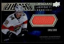 2021-22 SPx UD Black Obsidian Rookie Jersey Grigori Denisenko 389/399 Florida