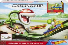 SUPER MARIO KART Playset Piste YOSHI PIRANHA PLANT Mit Fahrzeug Hot Wheels GFY47