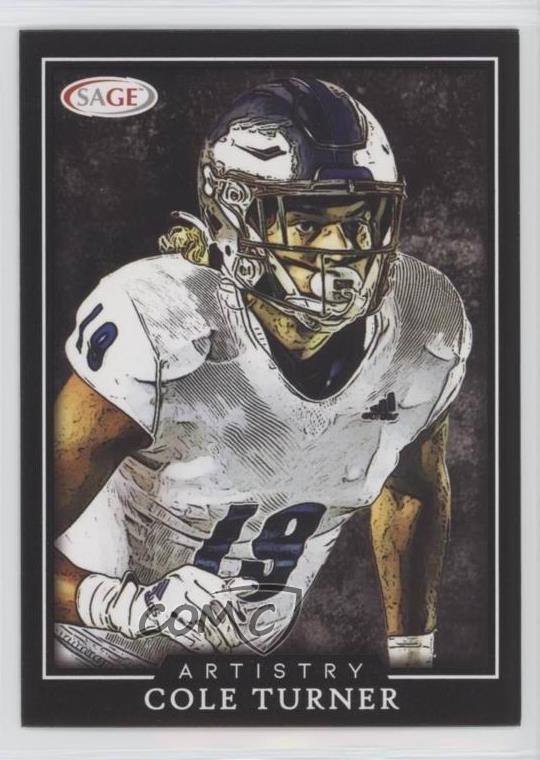 2022 SAGE Artistry Cole Turner #40 Rookie RC 03rk