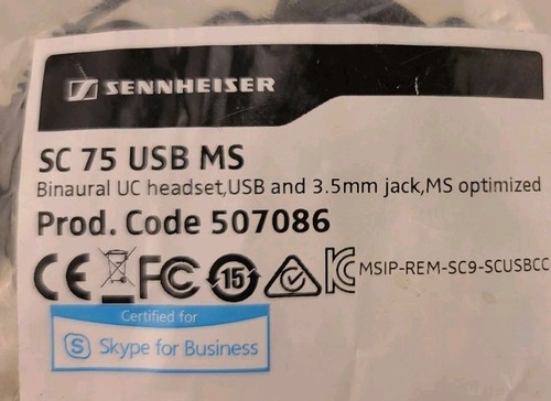 Sennheiser - SC 75 USB MS - Impact Double Sided Headset with Microphone - Picture 3 of 6
