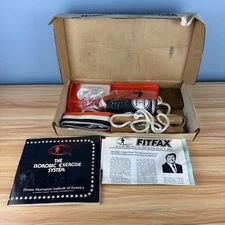 Vintage 1970s Fitness Isorobic Exercise System Box, Manual, Tape & Straps *READ*