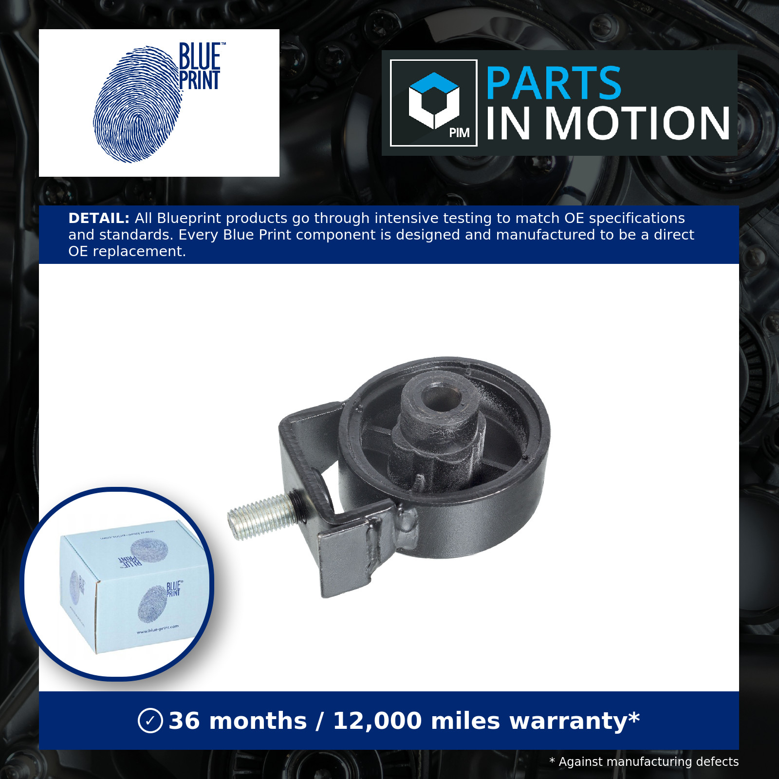 Engine Mount fits MITSUBISHI PAJERO/SHOGUN Mk2 2.5D Rear 90 to 00 4D56-TD New