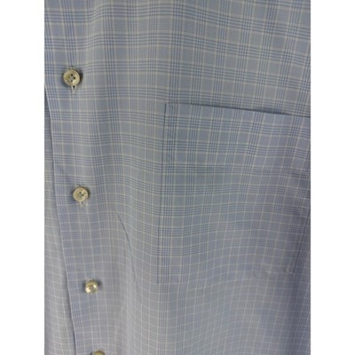 Robert Talbott Estate Bespoke Mens Blue Check Dress Shirt Long Sleeve Sz XL 18''
