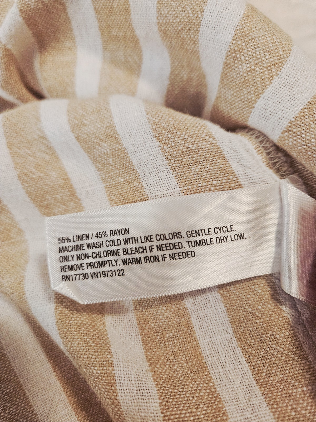 Universal Thread Striped Linen Button-down Shirt … - image 6