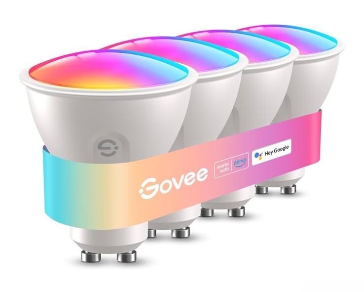 Govee Smart GU10 LED Bulb - Dimmable RGB Color Changing Lights