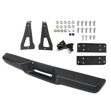 For Dodge Dakota 1997-2004 2002 Steel Rear Step Bumper Assembly Black W/ Bracket