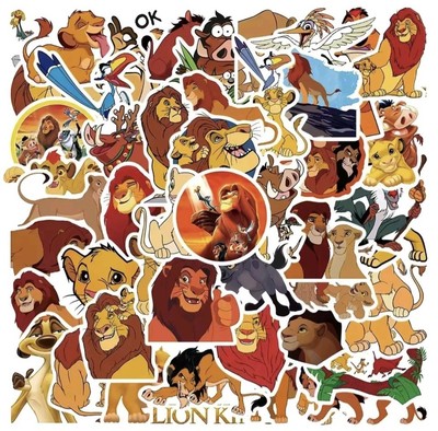 50 König der Löwen Sticker, Disney Aufkleber, Stickerbomb Kinder Geburtstag