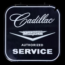 Porcelian Cadillac Enamel Sign Size 36x36 Inches Double Sided