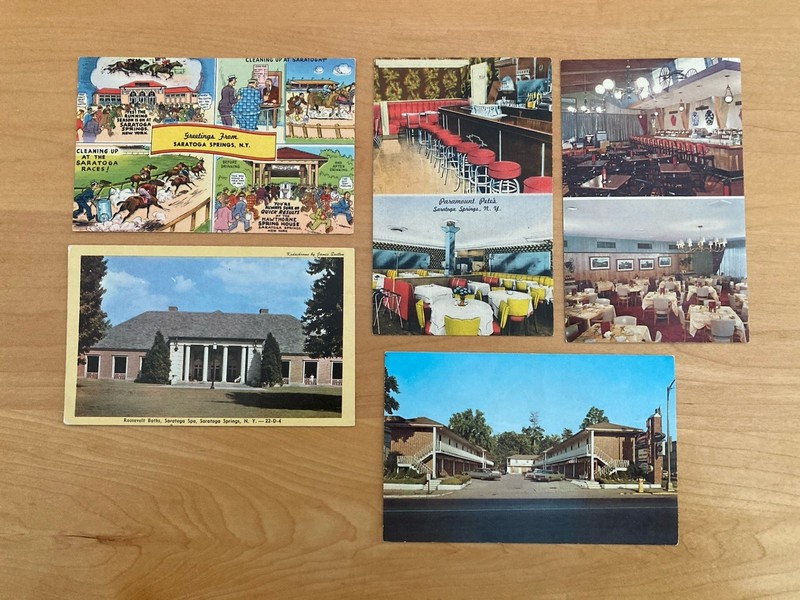 Vintage Saratoga Springs NY Postcards - Lot of 5 Unused
