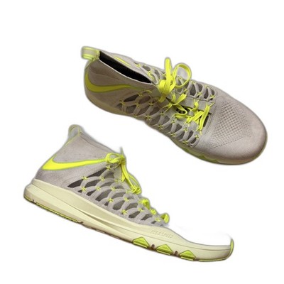 Nike Train Ultrafast Flyknit Grey/Green Speed Training Men s Size 14 Sneakers