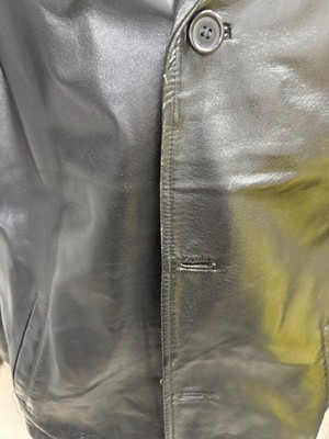 Jacke Mantel CONBIPEL Herren Leder Farbe schwarz Größe 50 Code AM242