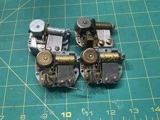 Vintage Lot of 4 Music Box Wind Up Mechanisms Parts Or Repair See Description 3