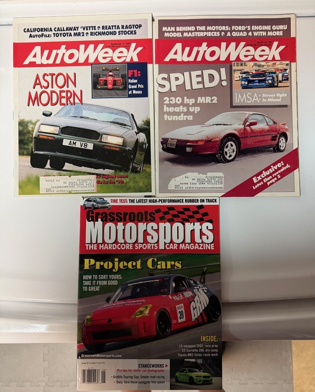 Toyota MR2 lot for 1991-1995 (Grassroots Motorsports & AutoWeek  magazines-3)