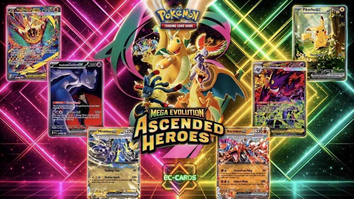 Ascended Heroes Pokémon Cards/EX /Ultra Rare/Poke ball Reverse Holos/Full Art.
