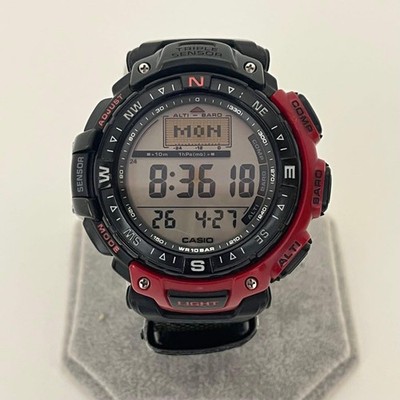 Casio PRO TREK PRG-40 Outdoor Watch Working Used, Compass Altimeter Temp