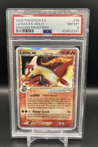 Latias ex Delta Species 95/101 Dragon Frontiers Holo PSA 8