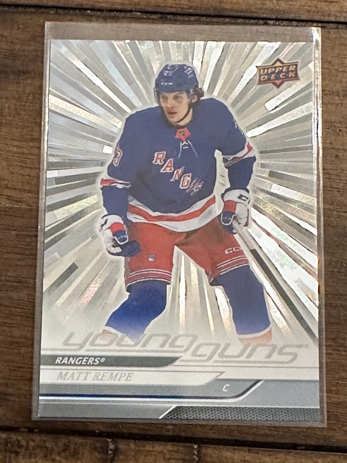 2024 UPPER DECK #216 MATT REMPE OUTBURST SILVER YOUNG GUNS RC ROOKIE