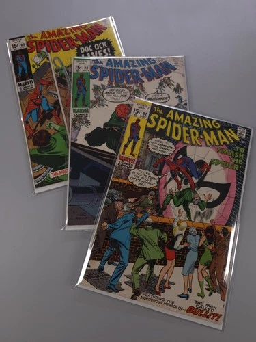 Amazing Spider-Man 89 90 91 Lot– Captain Stacy Death Storyline VG/FN Avg See Pic