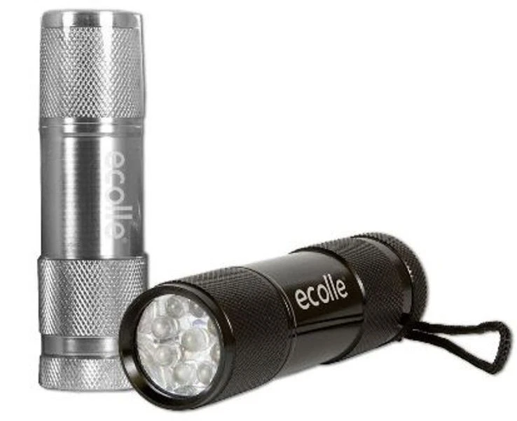 Expositor x 20 linternas aluminio 9 LED. Funciona con 3 pilas AAA (no incluidas) - Imagen 2 de 2