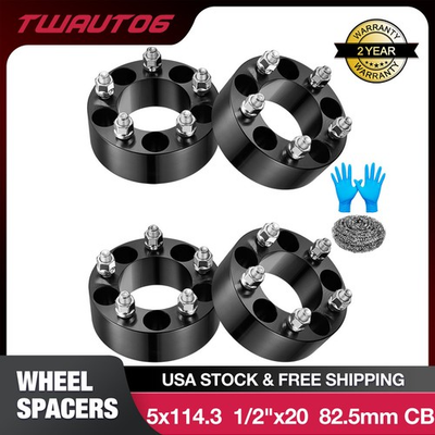 #ad #ad 2 Inch 5x4.5 5x114.3 Wheel Spacers For Ford Ranger Mustang Edge Jeep Wrangler $63.99