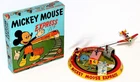 DISNEY 1950’s MICKEY MOUSE EXPRESS TIN WINDUP TOY-MARX-RARE HIGH GRADE BOXED SET