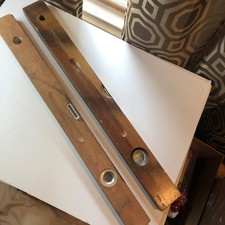 Vintage Wood Carpenter/Woodworker Levels, Unb...