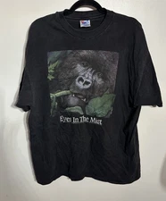 Vintage Eyes in the Mist Mountain Gorilla Memphis Zoo Single Stich XL TShirt ‘92