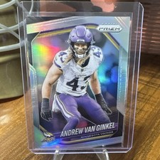 Silver Parallel Panini Prizm 2025 Andrew Van Ginkel #63 Minnesota Vikings NFL