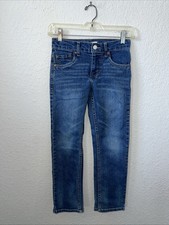Signature Levi Strauss Jeans Boys 8R Blue Straight Leg Denim 24W X 25