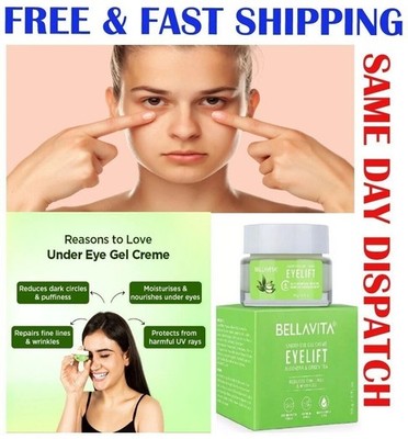 Under Eye Cream Gel for Dark Circles, Puffy Eyes, Wrinkles Remove for UNISEX 20g